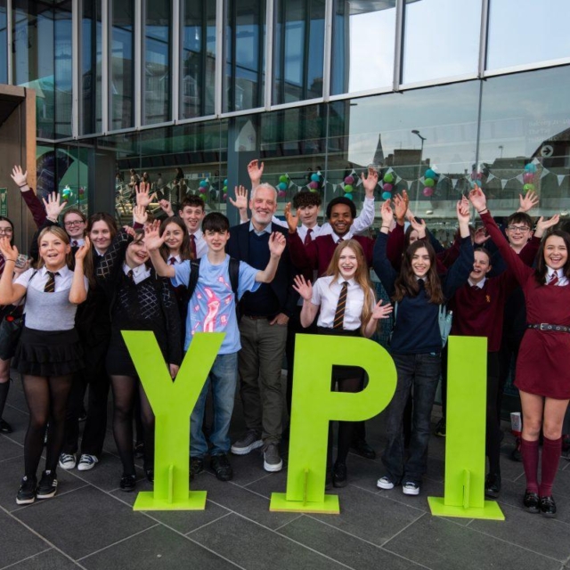 Garreth Wood and young people at YPI National Event 2025 1200x800