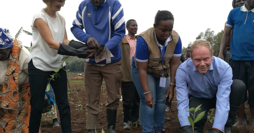 DfID Permanent Secretary visits Nyaruguru Greenfield Development