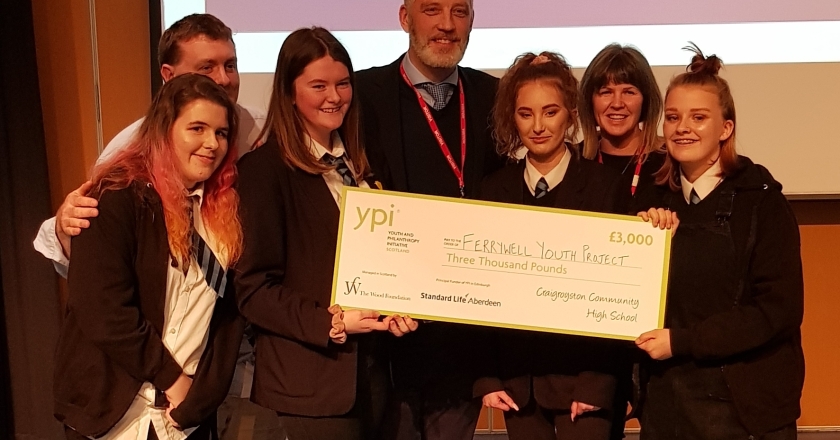 TWF Trustee Garreth Wood judges Craigroyston YPI final