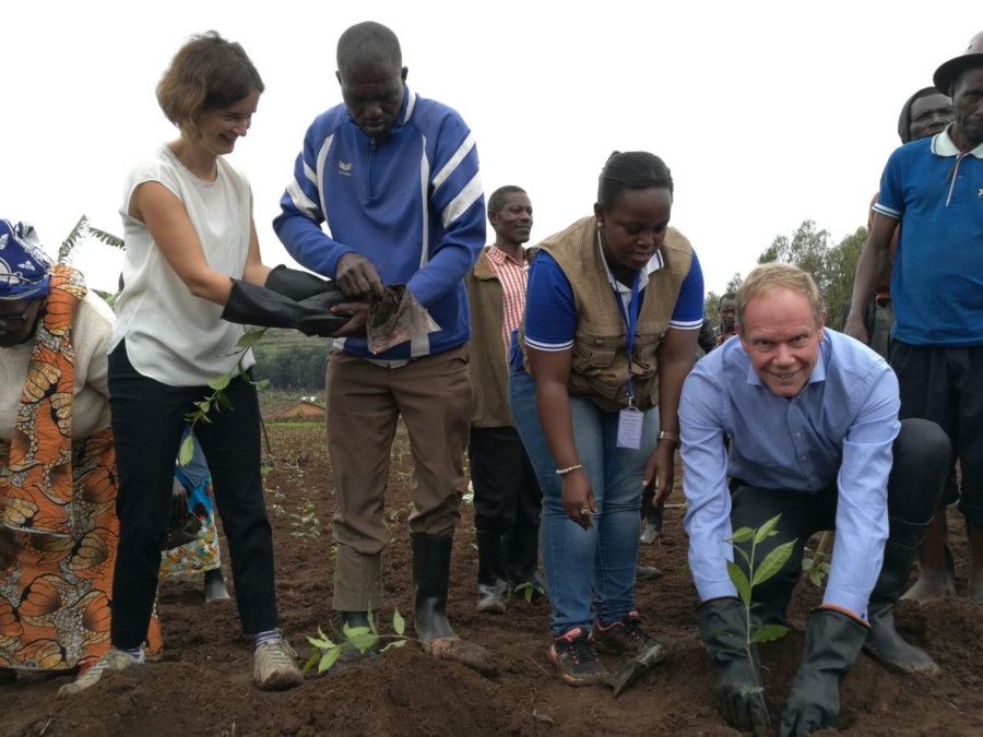 DfID Permanent Secretary visits Nyaruguru Greenfield Development